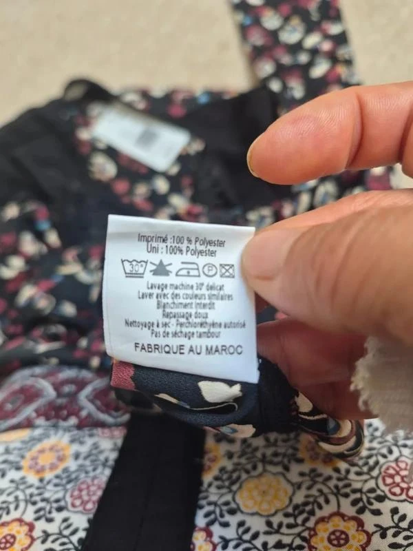 Formul Vestido vintage floral retro negro T36 – photo 19